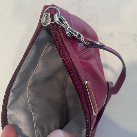 Coach Red Leather Wristlet - Picture 3 of 4
